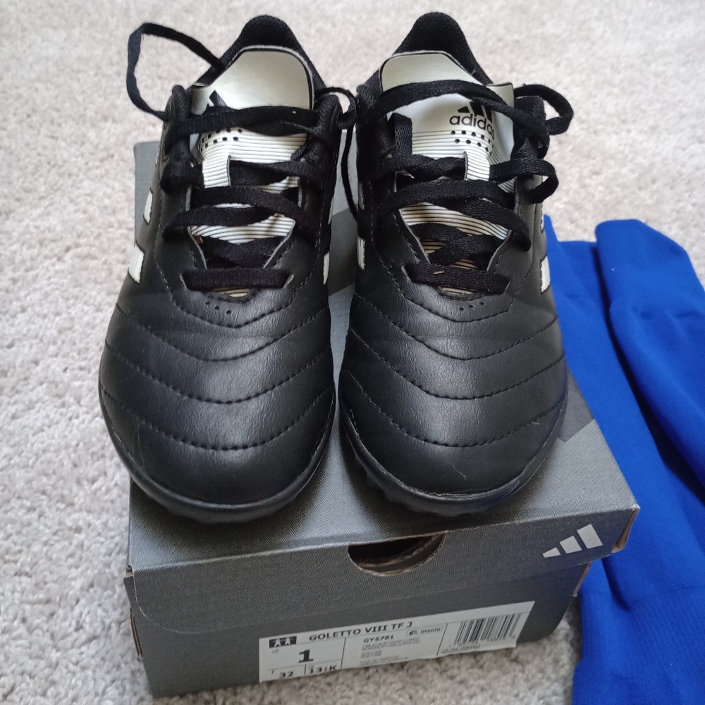 Adidas youth soccer cleats goletto viii turf size 1